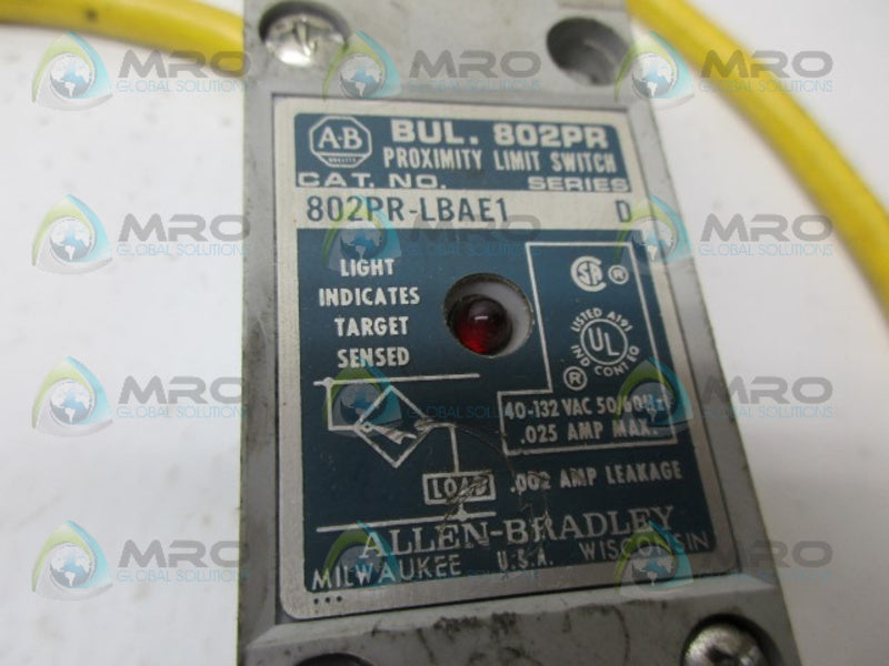 INDUSTRIAL SPARE PART 802PR-LBAE1 SER.D LIMIT SWITCH UNMP