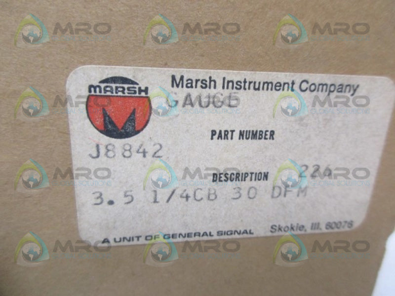 MARSH J8842 226 GAUGE NSMP