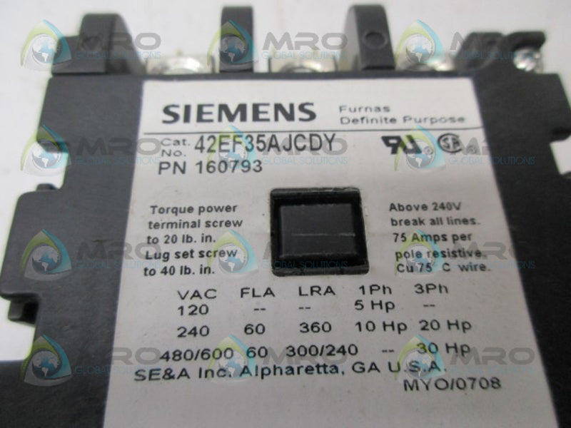 SIEMENS 42EF35AJCDY DEFINTE PURPOSE CONTROLLER NSMP