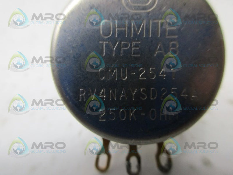 OHMITE CMU-2541 POTENTIOMETER UNMP