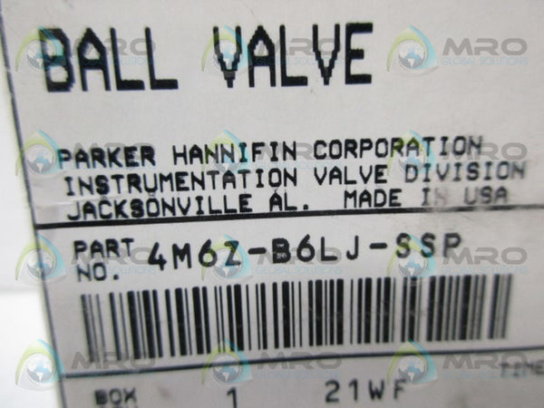 PARKER 4M6Z-B6LJ-SSP NSMP