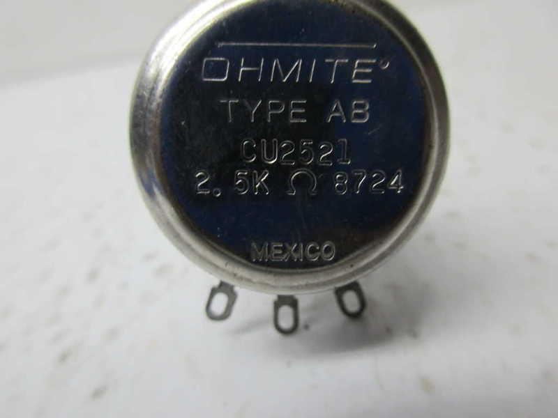 OHMITE CU2521 POTENTIOMETER UNMP