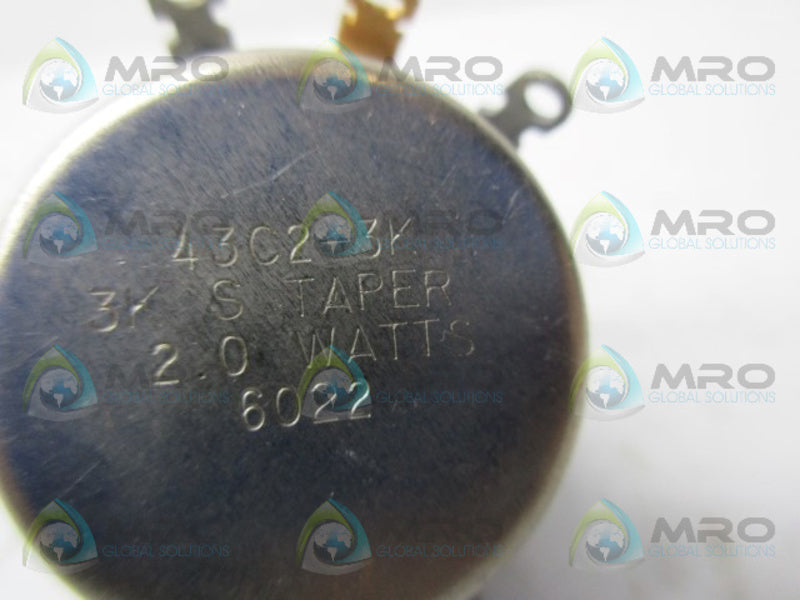 CLAROSTAT 43C2-3K POTENTIOLMETER UNMP