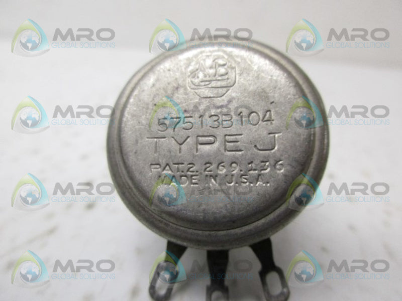 INDUSTRIAL SPARE PART 57513B104 POTENTIOMETER UNMP