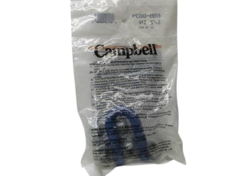 CAMBELL 699-0834 WIRE ROPE CLIP NSMP