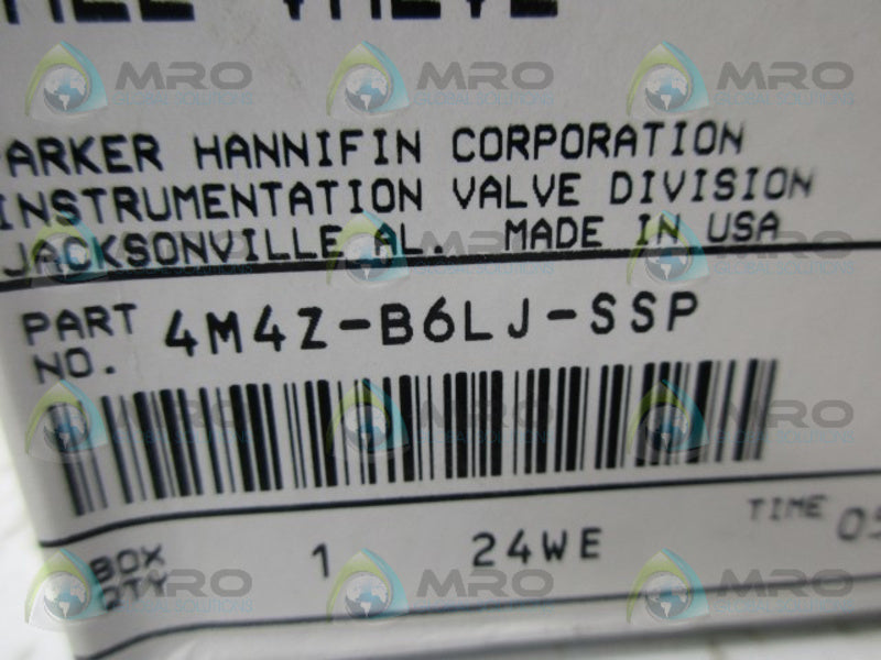 PARKER 4M4Z-B6LJ-SSP BALL VALVE NSMP