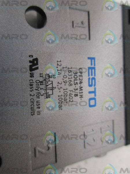 FESTO CPE24-M1H-3OLS-38 SOLENOID VALVE NSMP