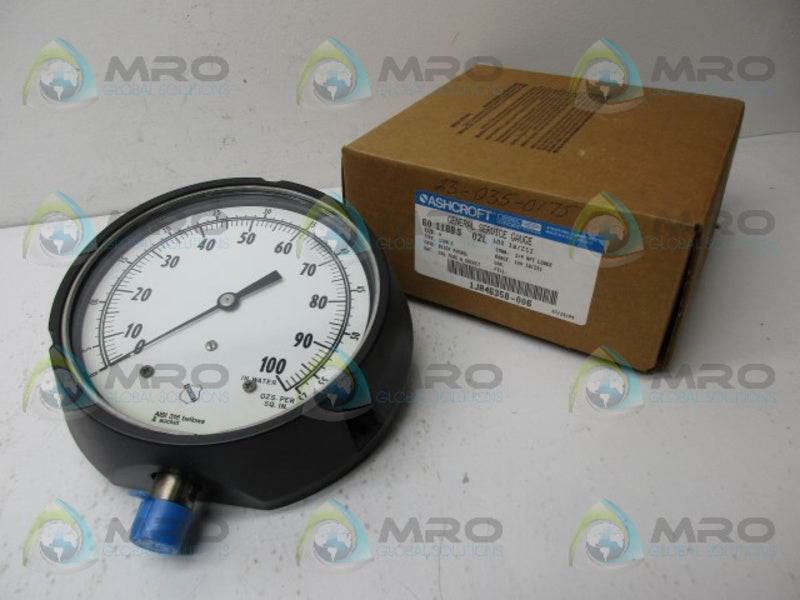 ASHCROFT 601188S02L PRESSURE GAUGE NSMP