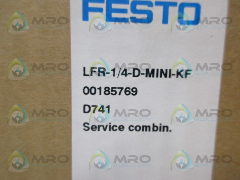 FESTO LFR-1/4-D-MINI-KF SERVICE UNIT COMBINATION REGULATOR *NEW IN BOX*