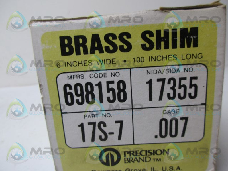 PRECISION BRAND 17S-7 NSMP