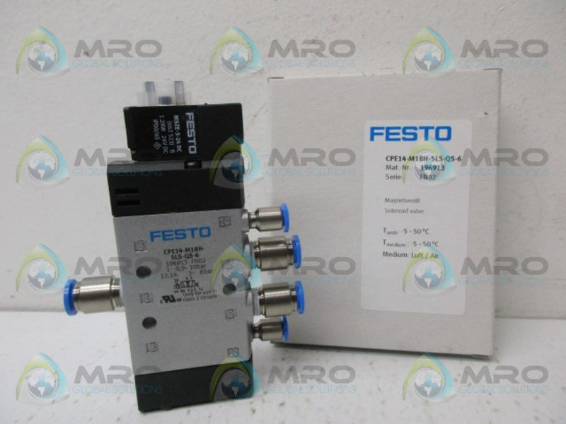 FESTO CPE14-M1BH-51S-QS-6 SOLENOID VALVE NSMP