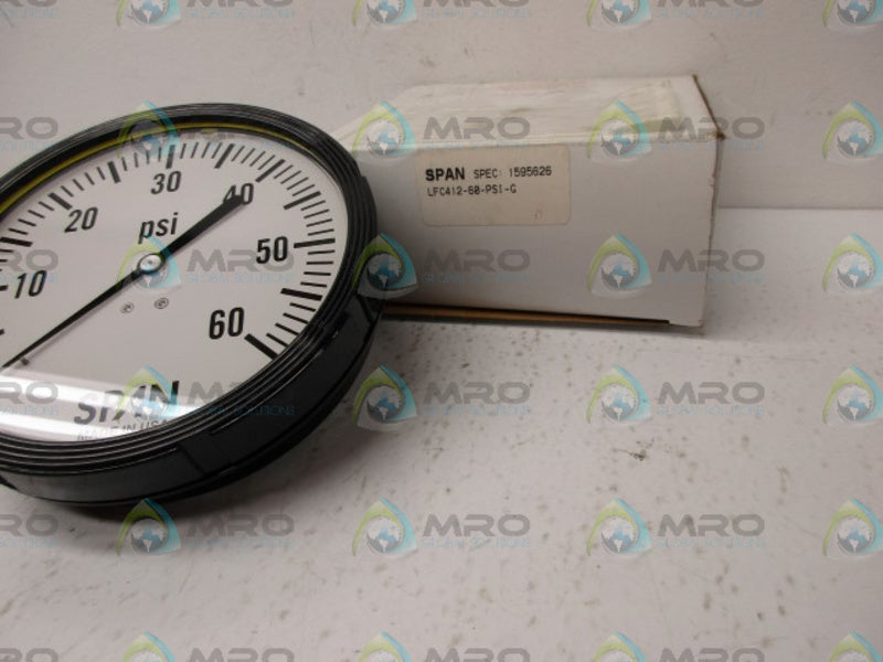 SPAN LFC412-60-PSI-G GENERAL PUPOSE PRESSURE GAUGE NSNP