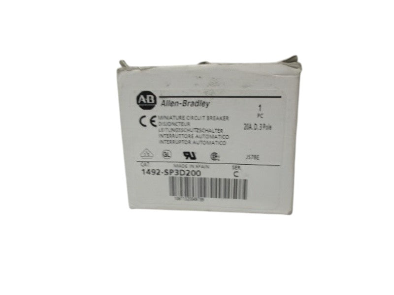 ALLEN BRADLEY 1492-SP3D200 SER C MINATURE CIRCUIT BREAKER NSMP