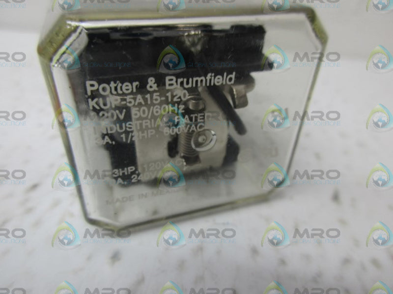 POTTER & BRUMFIELD KUP-5A15-120 RELAY 120V NSMP