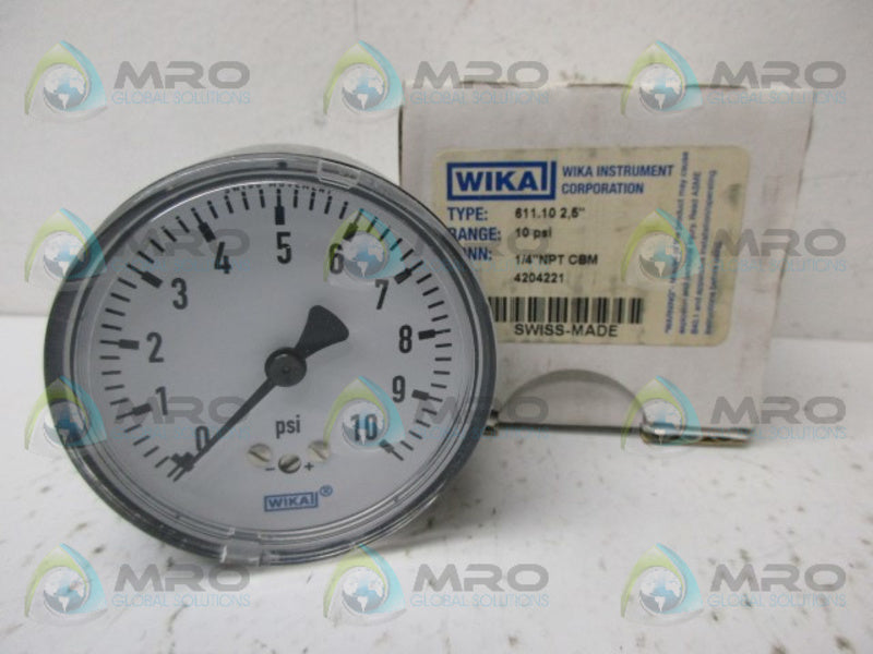 WIKA 4204221 PRESSURE GAUGE NSMP