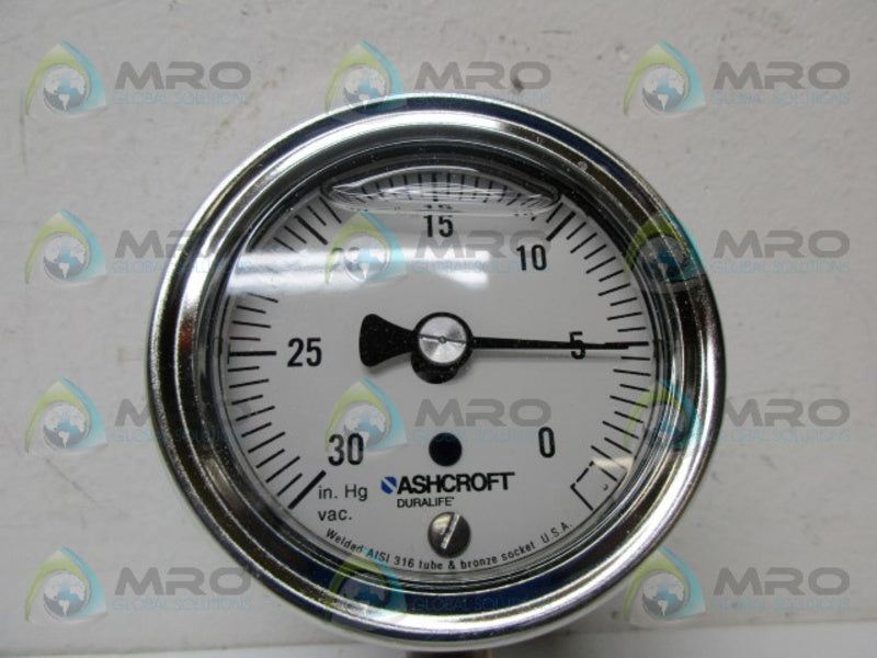 ASHCROFT 25-1009-AWL-02L 30/0IMV PRESSURE GAUGE NSMP