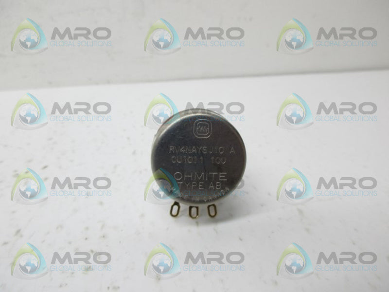 OHMITE RV4NAYSJ101A POTENTIOMETER UNMP