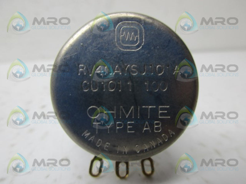 OHMITE RV4NAYSJ101A POTENTIOMETER UNMP