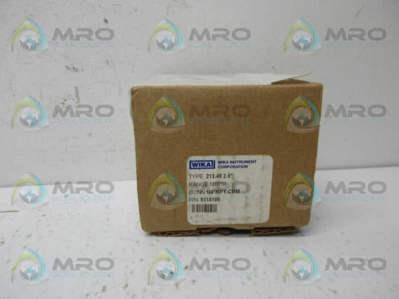 WIKA 9318186 LIQUID FILLED GAUGE NSMP