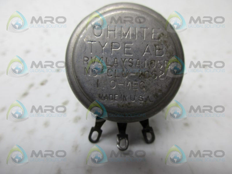 OHMITE RV4LAYSA105B POTENTIOMETER UNMP
