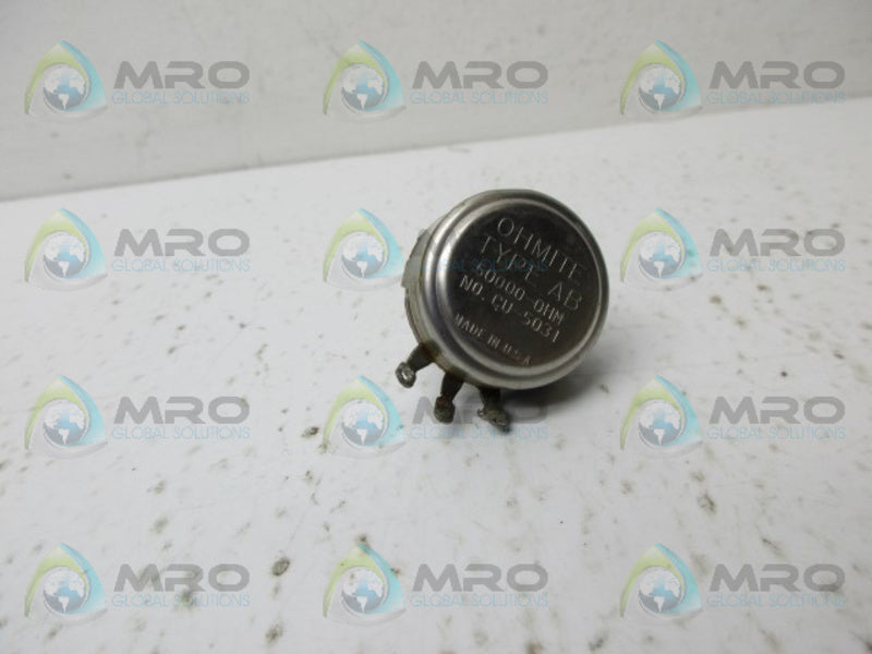 OHMITE CU-5031 POTENIOMETER UNMP