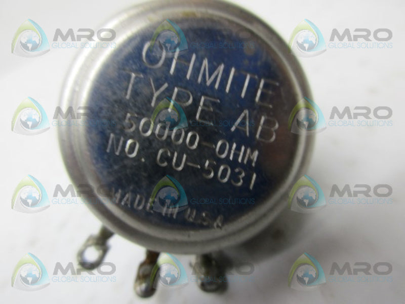 OHMITE CU-5031 POTENIOMETER UNMP