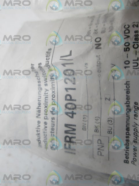 BAUNER ELECTRIC IFRM40P1201/L PROXIMITY INDUCTIVE SENSOR NSMP