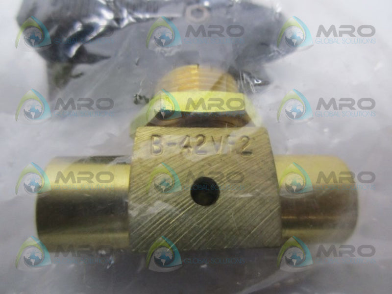 WHITEY B-42VF2 BRASS VALVE NSMP