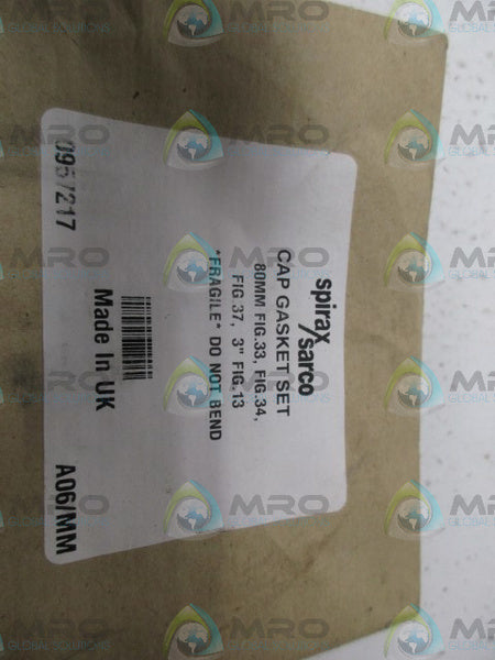 SPIRAX SARCO 80MM FIG.33, FIG.34 CAP GASKET SET NSFS