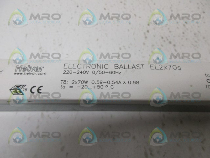 HELVAR EL2X70S 220-240V ELECTRONIC BALLAST NSNP