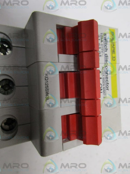 SQUARE D KQ125SW3L SWITCH DISCONNECTOR NSNP