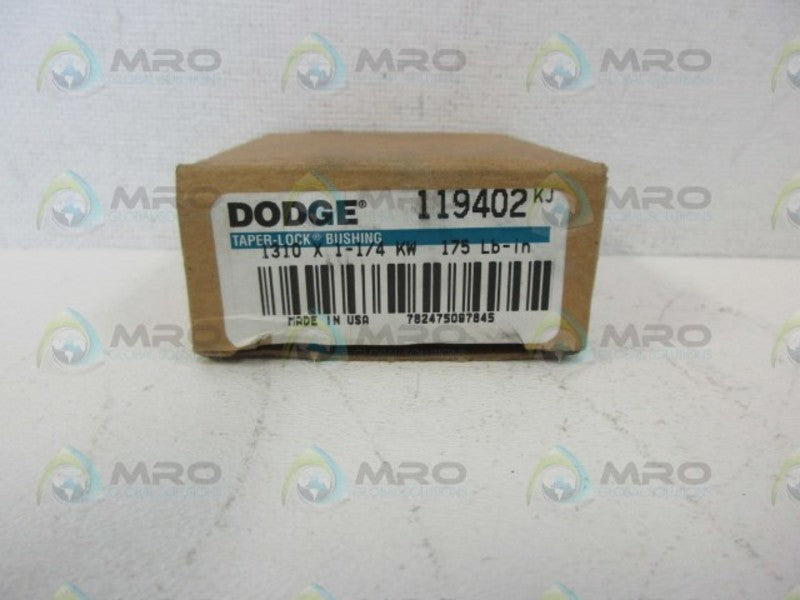 DODGE 119402 1310-X-1-1/4-KW TAPER LOCK BUSHING NSMP