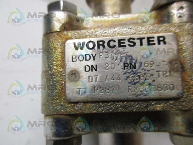 WORCESTER CONTROLLER 07A446666TRT BALL VALVE BASE UNMP