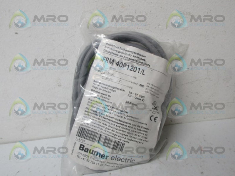 BAUMER IFRM40P1201/L INDUCTIVE PROXIMITY SWITCH NSMP