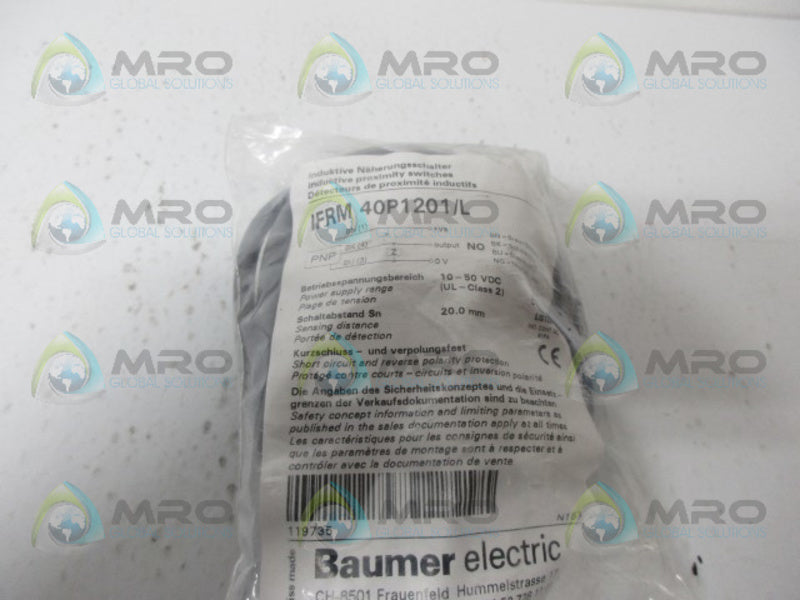 BAUMER IFRM40P1201/L INDUCTIVE PROXIMITY SWITCH NSMP