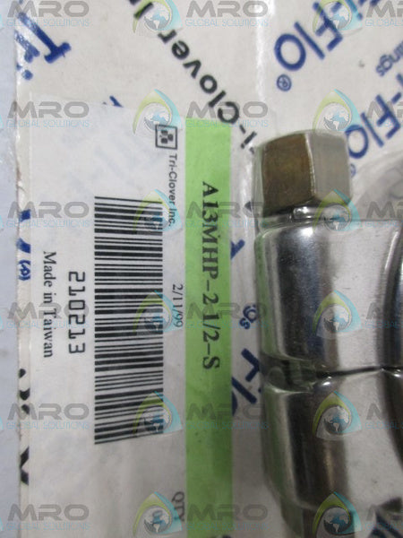 TRI-CLOVER A13MHP-2 1/2-S STAINLESS STEEL CLAMP NSNP IN ORIGNAL PACKAGE