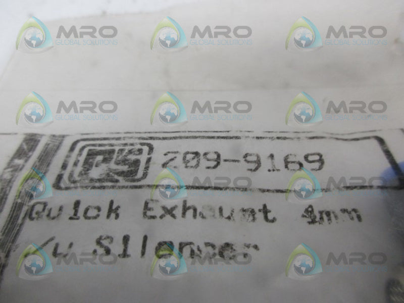 RS COMPONENTS 209-9169 PNEUMATIC EXHAUST W/SILENCER NSMP
