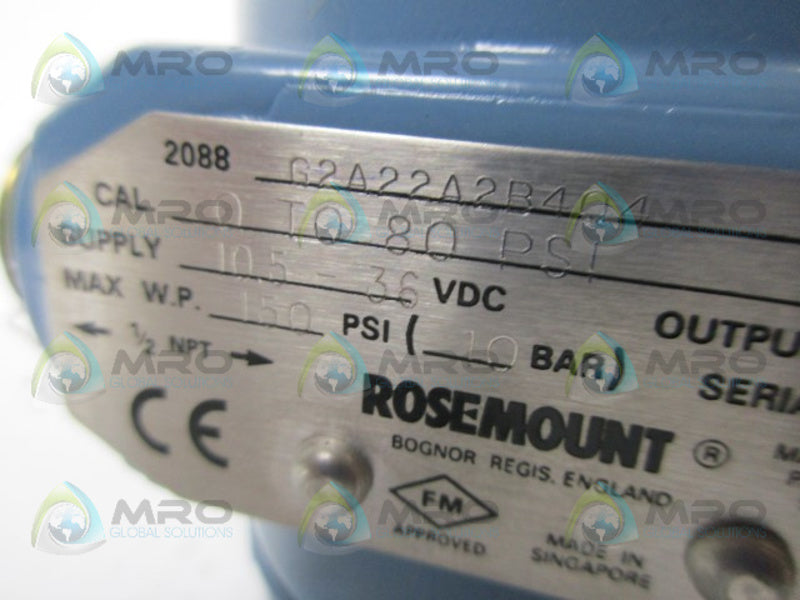 ROSEMOUNT 2088G2A22A2B404 PRESSURE TRANSMITTER  NSNP