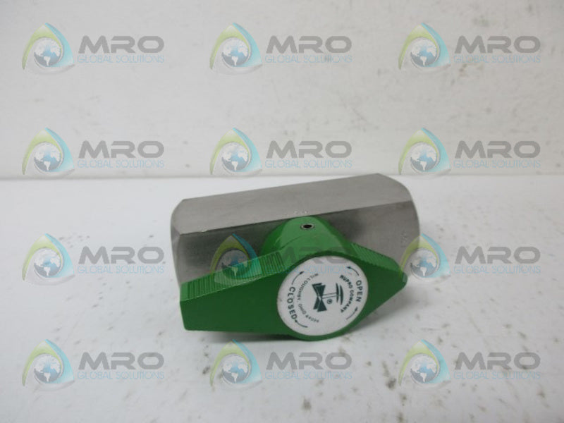 NUPRO SS-8P6T4-RT PLUG VALVE NSNP