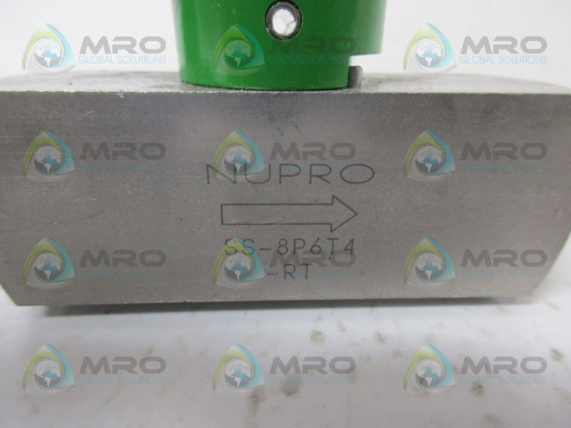 NUPRO SS-8P6T4-RT PLUG VALVE NSNP