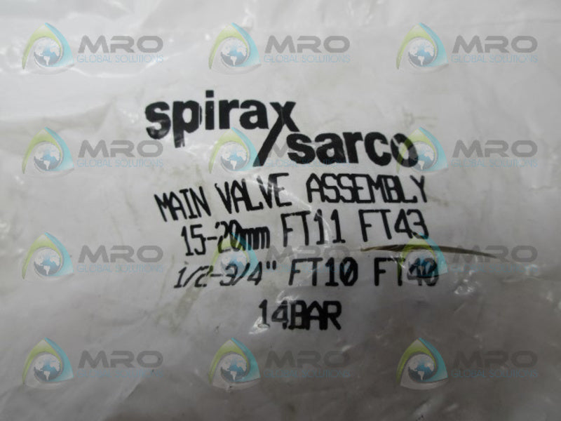 SPIRAX SARCO FT11 FT43 MAIN VALVE NSMP