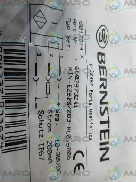 BERSTEIN 0012974X SENSOR NSMP