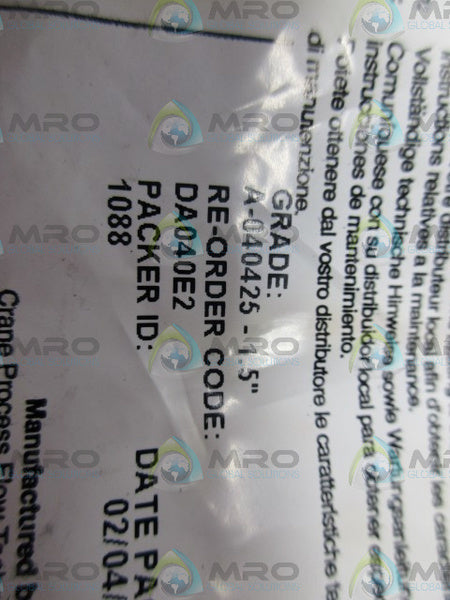 SAUNDERS DA040E2 DIAPHRAGM NSMP