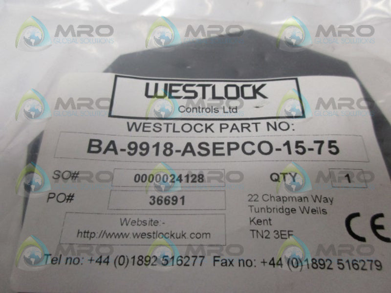 WESTLOCK CONTROLS BA-9918-ASEPCO-15-75  NSMP