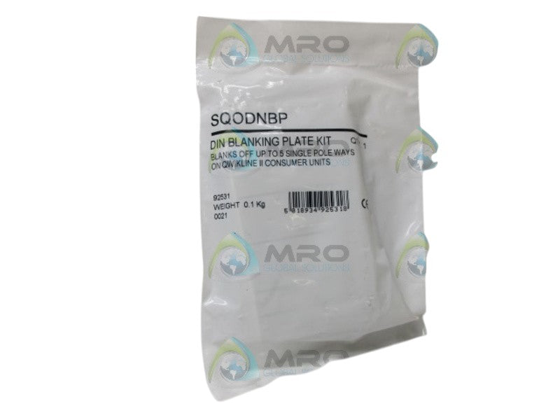 INDUSTRIAL RMO SQODNBP DIN BLANK PATE KIT NSMP