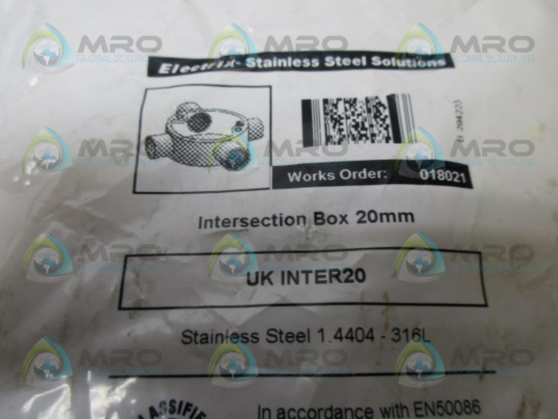 ELECTRIX UK INTER20 STAINLESS STEEL INTERSECTION BOX NSMP