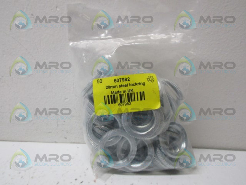 RS COMPONENTS 607982 20MM STEEL LOCKRING NSMP