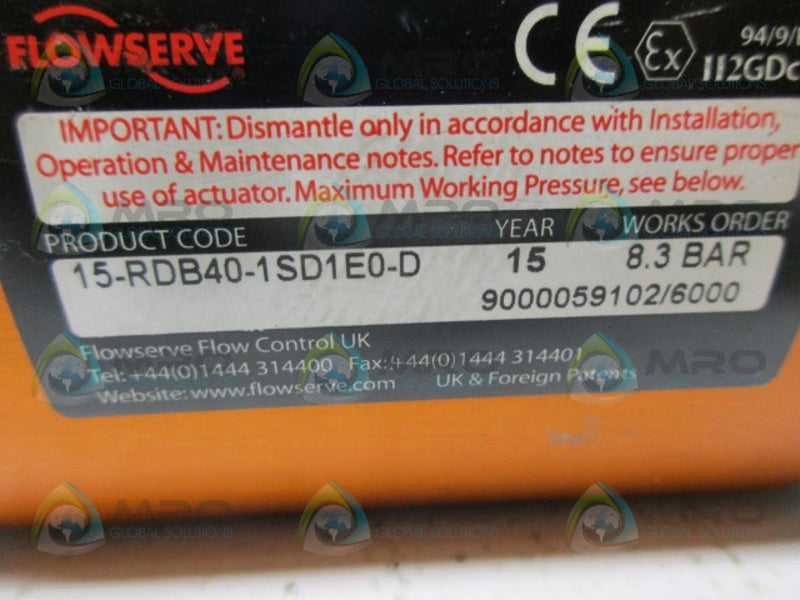 NORBRO 15-RDB40-15D1E0-D PNEUMATIC ACTUATOR NSNP
