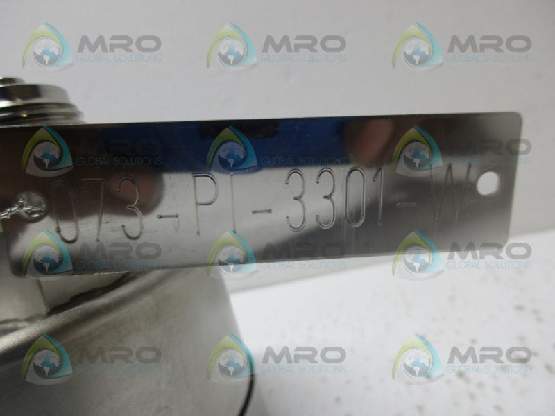 WIKA 073-PI-3301-W PRESSURE GAUGE NSNP