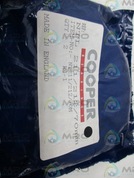 COPPER NT211/212/70M BEARINGS (PKG OF 2) NSMP